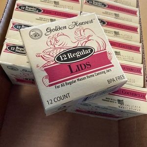 Canning lids regular mouth Golden Harvest lot